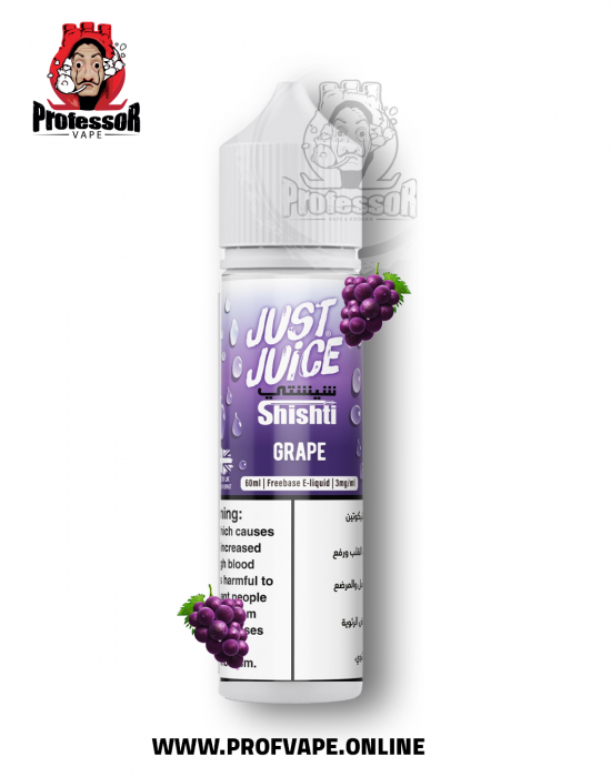 Just Juice Shishti Grape 60ml 3mg Just Juice Shishti Grape 60ml 3mg Freebase E-liquid 70/30 VG/PG Bottle