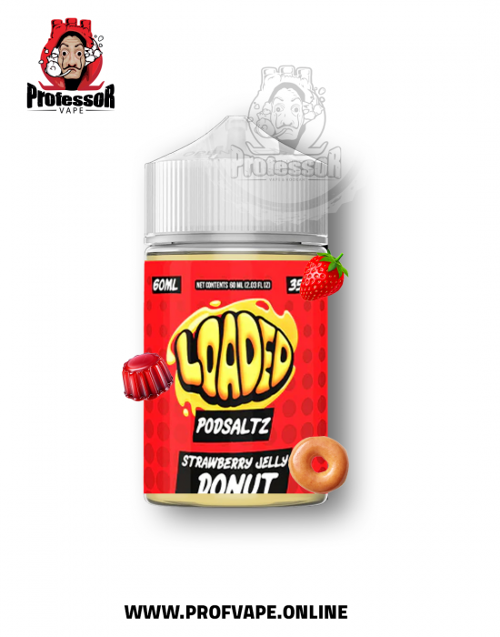  loaded podsaltz strawberry jelly donut 60ml