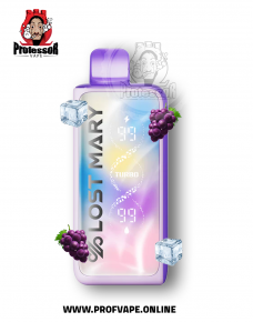 Lost Mary Turbo Disposable ( 35000 puffs ) Grape ice