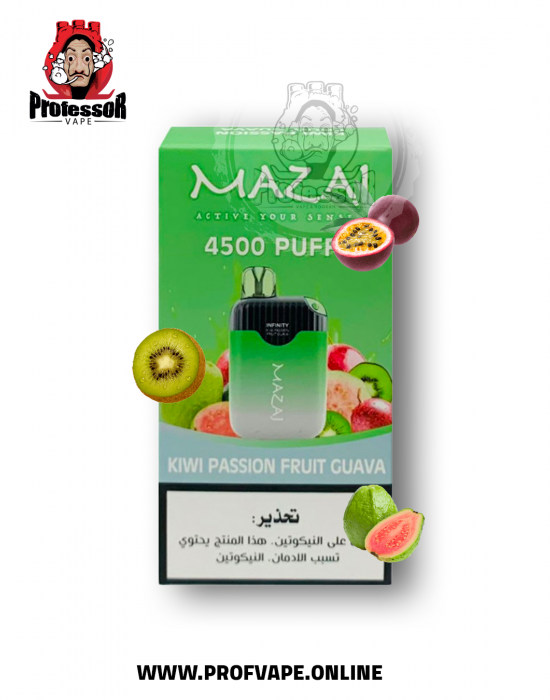 mazaj infinity Disposable kiwi passion fruit guava (4500 puffs)