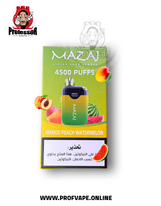 mazaj infinity Disposable mango peach watermelon (4500 puffs)