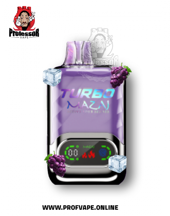 mazaj turbo Disposable (15000 puffs) grape ice