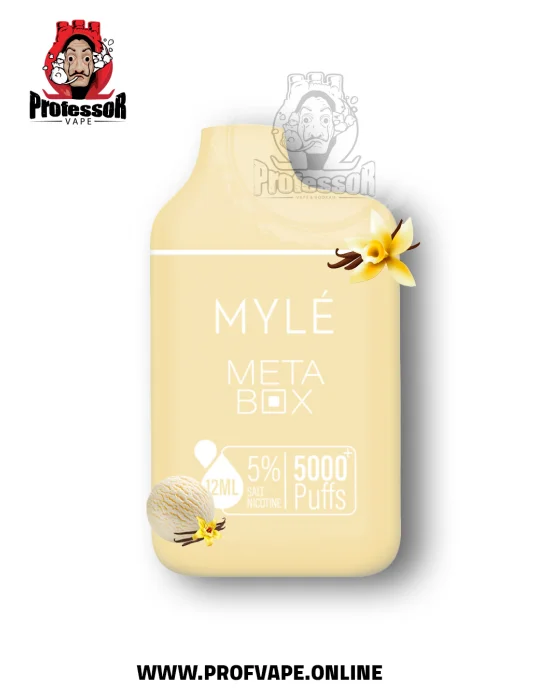 french vanilla disposable vape Myle meta box (5000 puffs) Strain:Gummy Bear (Sativa) Coils & Pods NOS Molicel/NPE INR-21700-P45B 45A 4500mAh