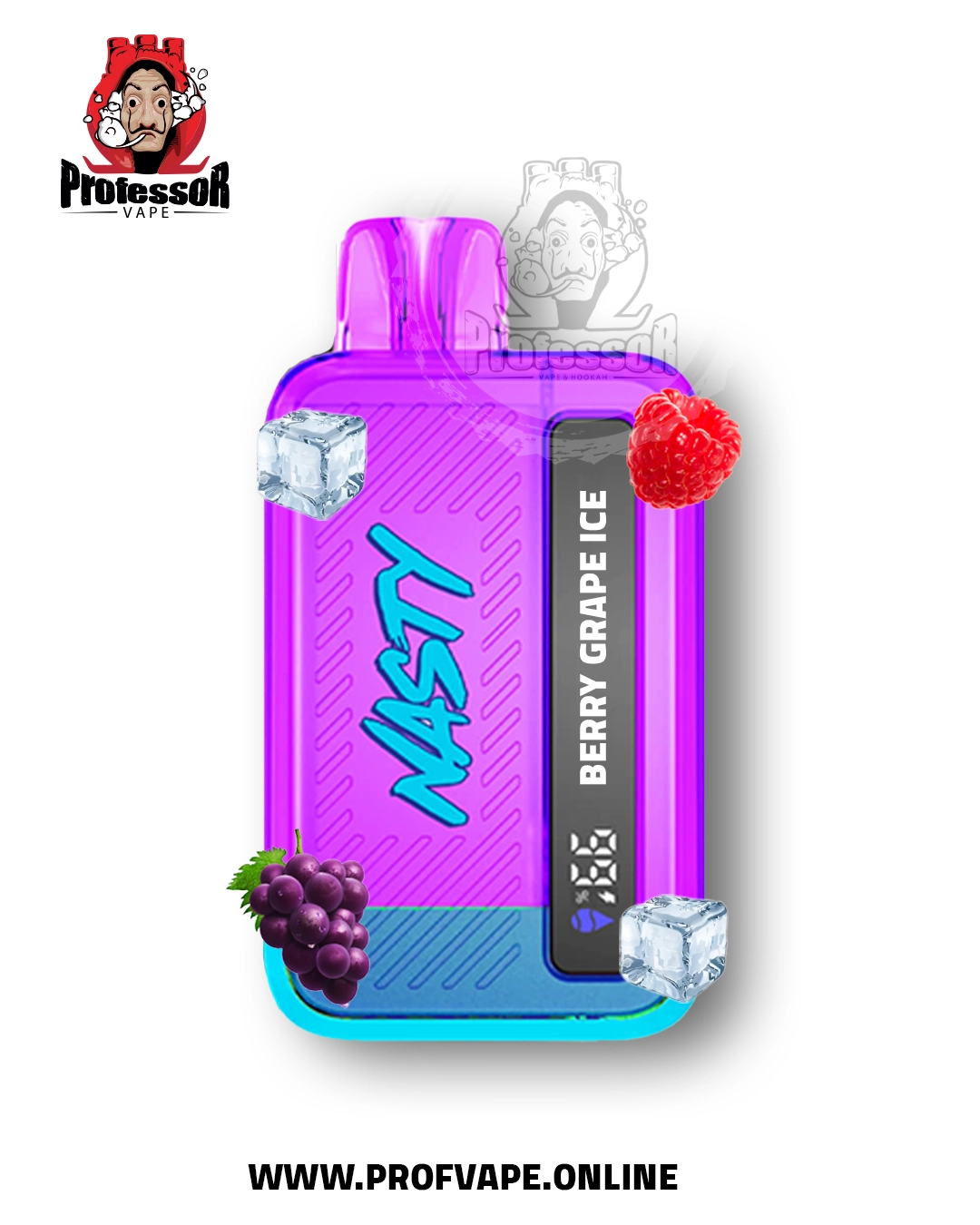 Nasty bar Disposable (10000 puffs) grape berry ice - in saudi arabia