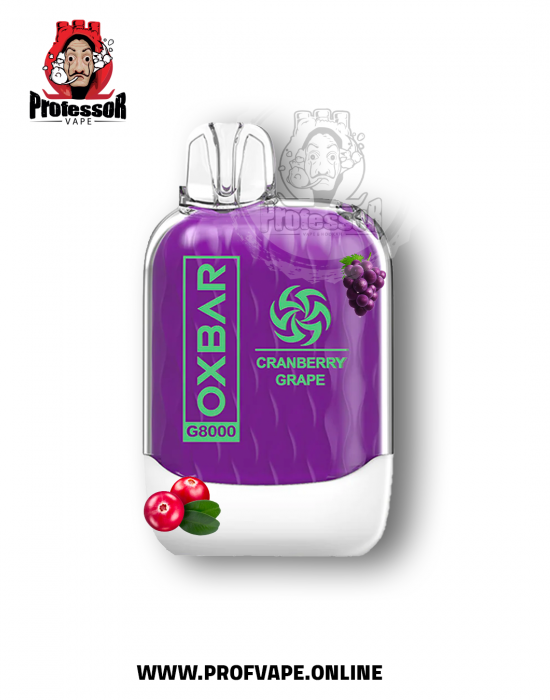 Oxbar Disposable (8000 puffs) cranberry grape