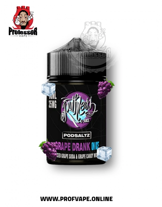 Ruthless Podsaltz Grape Drink Ice 60ml Salt Nicotine Ruthless Podsaltz Grape Drink Ice 60ml Salt Nicotine