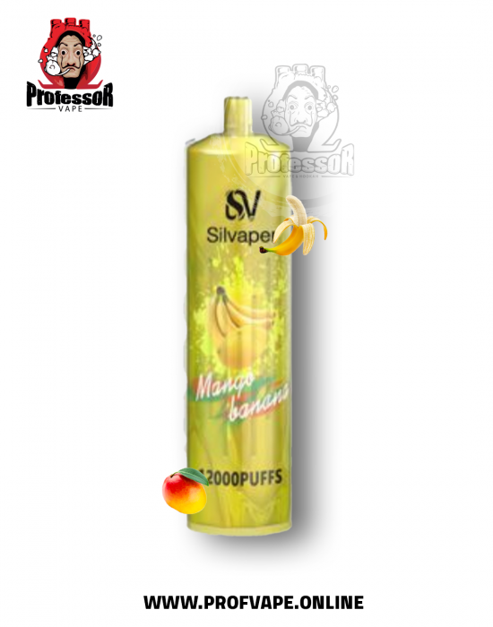 (Silvaper Disposable mango banana (12000uffs (Silvaper Disposable mango banana (12000uffs