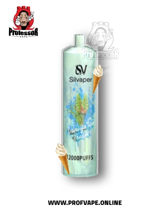 Silvaper Disposable vanilla ice cream 12000uffs - in saudi arabia