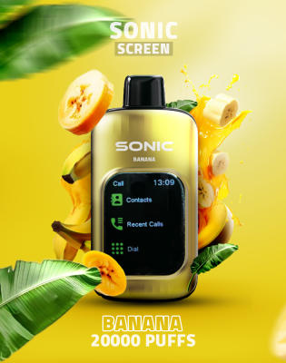 Sonic screen Disposable (20000puffs) bananan Sonic screen Disposable (20000puffs) bananan