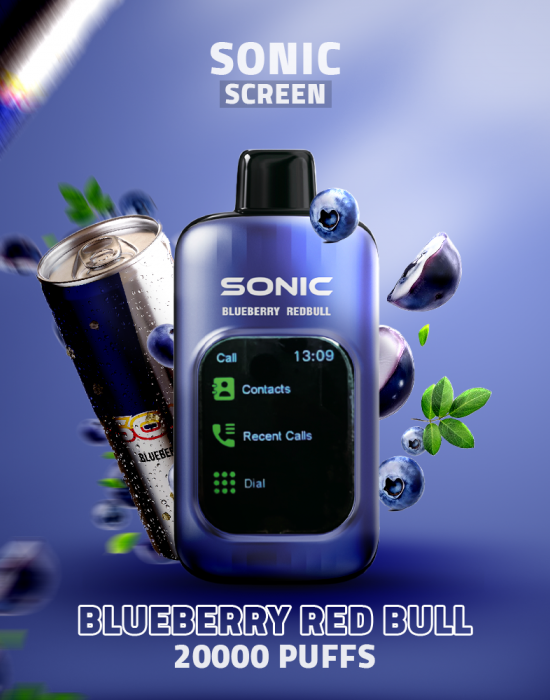 Sonic screen Disposable (20000puffs) blueberry redbull