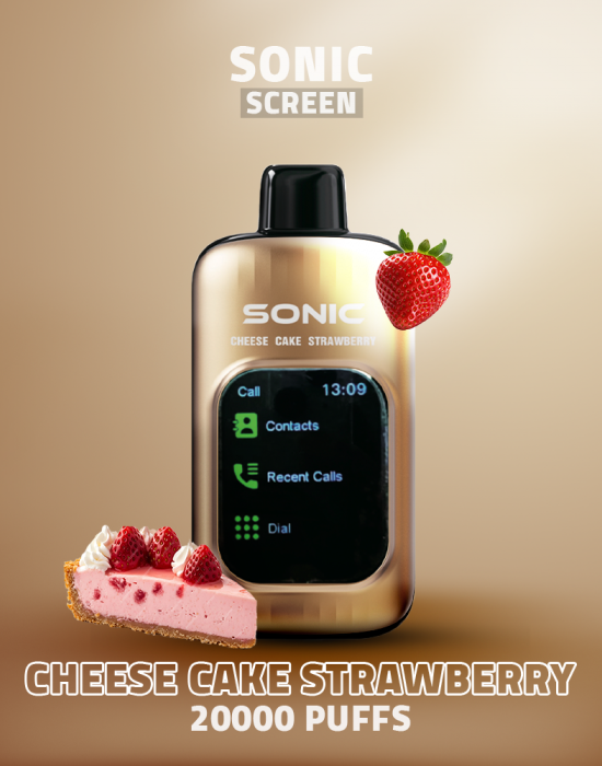 Sonic screen Disposable (20000puffs) cheese cake strawberry Sonic screen Disposable (20000puffs) cheese cake strawberry