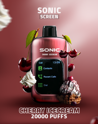 Sonic screen Disposable (20000puffs) cherry ice cream Sonic screen Disposable (20000puffs) cherry ice cream