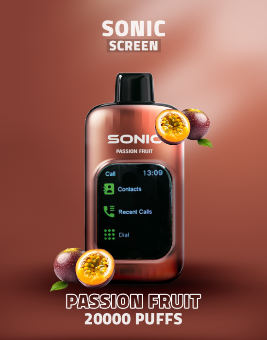 Sonic screen Disposable (20000puffs) passion fruit Sonic screen Disposable (20000puffs) passion fruit