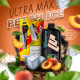 Nasty Max Ultra Peach Ice 40000 Puffs Nasty Max Ultra 40000 Puffs Peach Ice with Front Display Screen