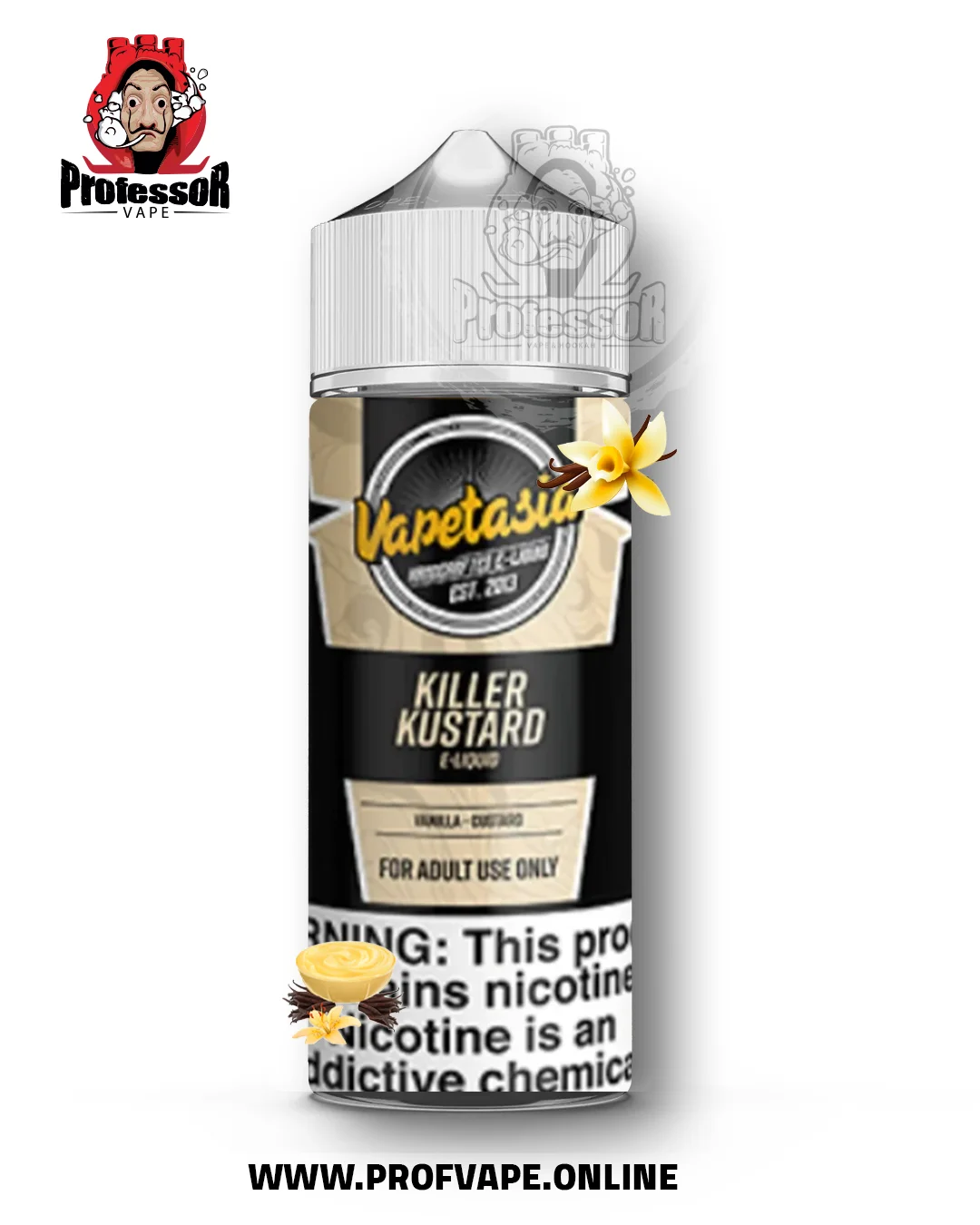 Strawberry Custard Killer Kustard By Vapetasia – Creamy Vanilla Custard  Vape Juice Australia Killer Kustard Vapetasia E-juice 100ml 1