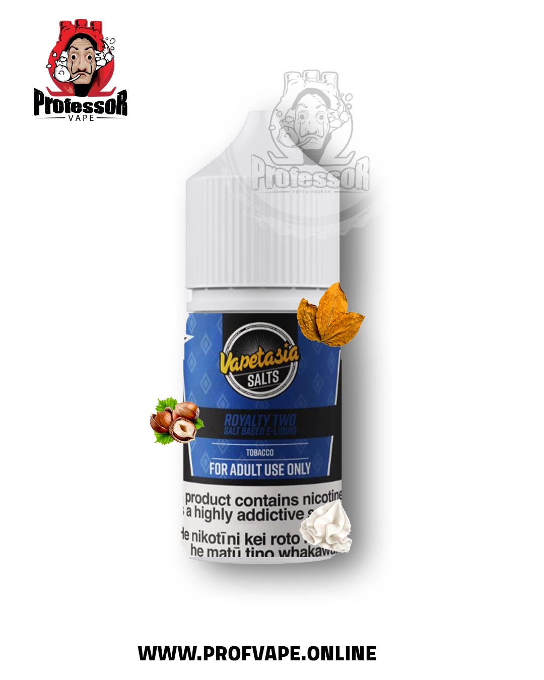 Vapetasia Royalty II 30ml – Tobacco Vanilla & Nuts – Salt Nicotine