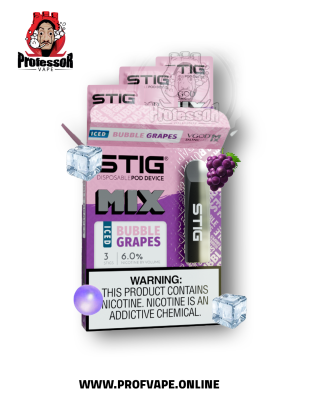 Vgod Stig 3pk bubble grape ice