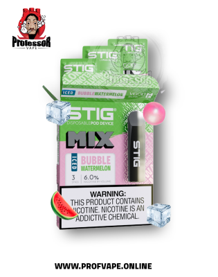 Vgod Stig 3pk bubble watermelon ice
