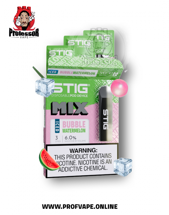 نكهة VGOD ستيق بابل وترميلون آيس 3 حبات 60 نيكوتين 600 سحبة