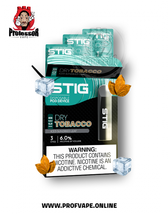 VGOD ستيق دراي توباكو آيس 3-Pack نكهة VGOD ستيق دراي توباكو آيس 3 حبات 60 نيكوتين 600 سحبة