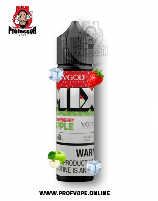 VGOD Mix تفاح فرولة Iced 60ml نكهة فيجود مكس تفاح فرولة ايس 60 مل فري بيز