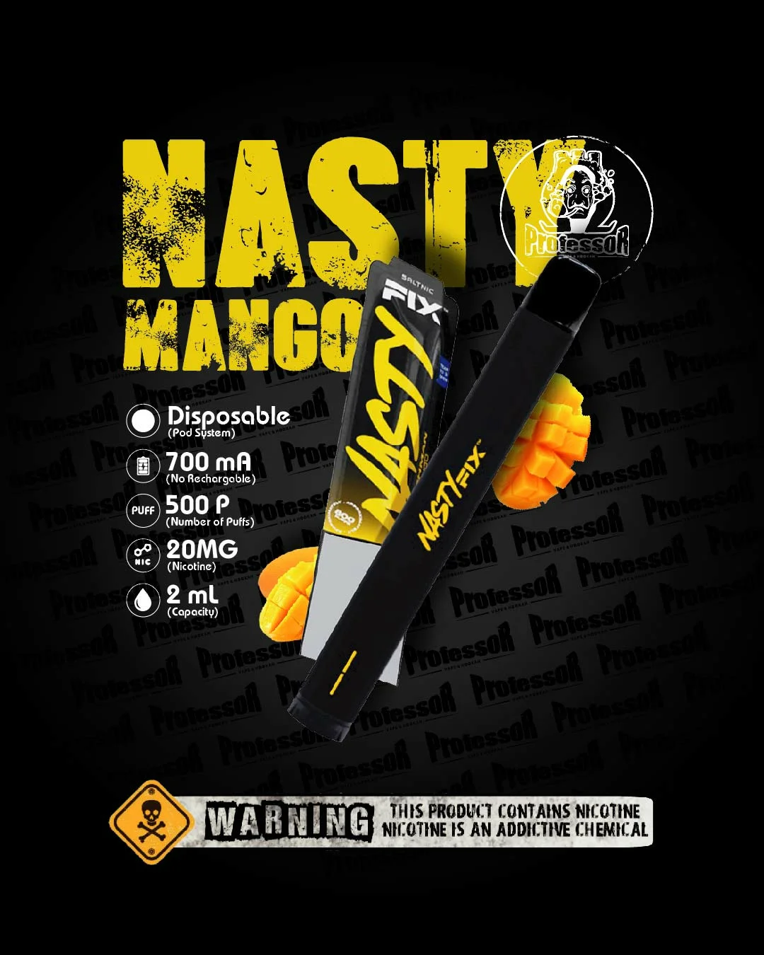 Nasty Fix Mango 20mg 500Puffs - in saudi arabia