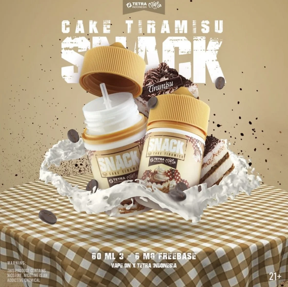 Snack - Cake Tiramisu 60ml 3mg - in saudi arabia Snack - Cake Tiramisu 60ml 3mg - in saudi arabia